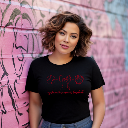 Adult My Favorite Season is Baseball T-Shirt