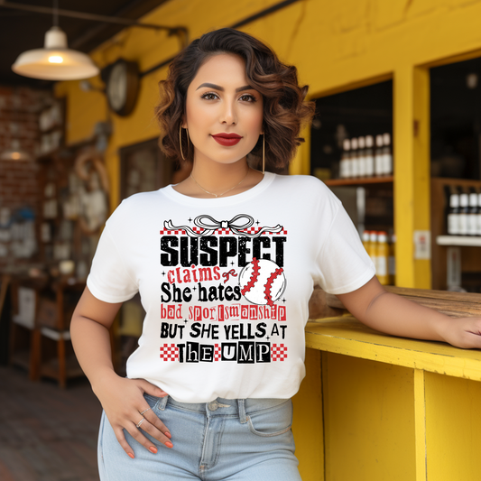 Adult Suspect Claims T-Shirt